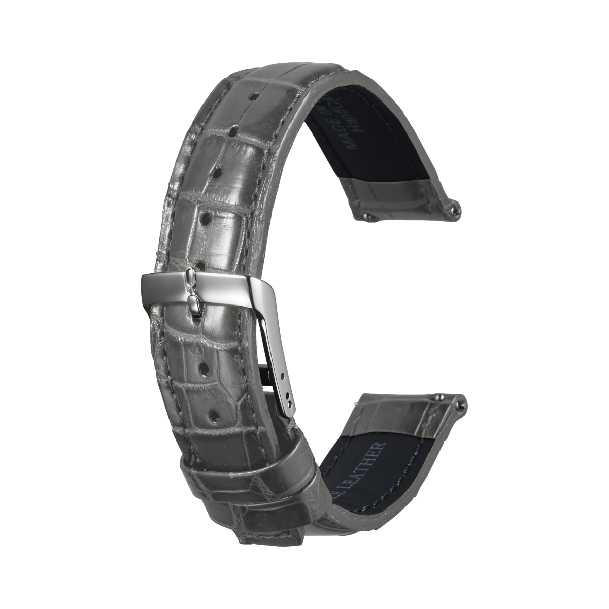 S18-SFC-GR-L Apple Watch バンド クロコダイル日本製メンズ S18-SFC-GR-L Apple Watch バンド クロコダイル日本製メンズ